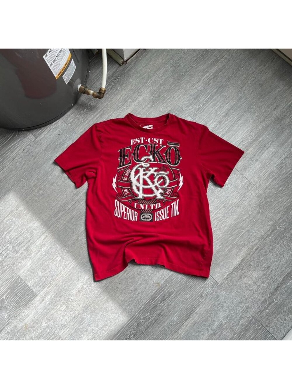 Red / White / Black Ecko Unltd. Graphic Y2K T-Shirt
